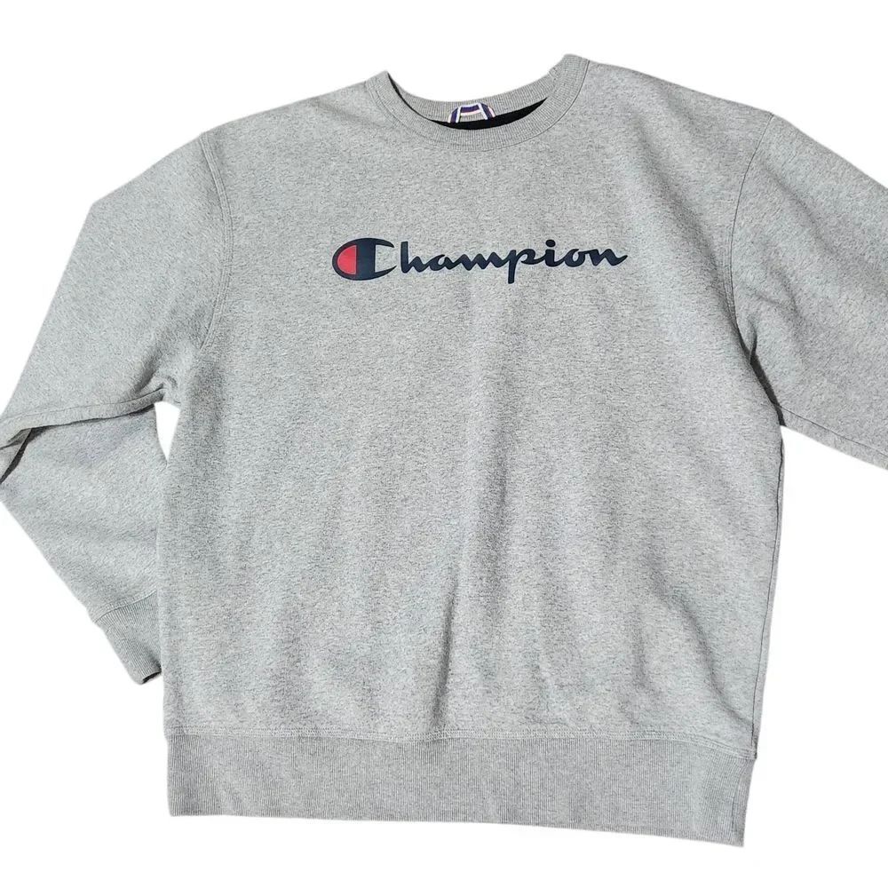 Champion Sweatshirt Size Large Athleticwear Gray Logo